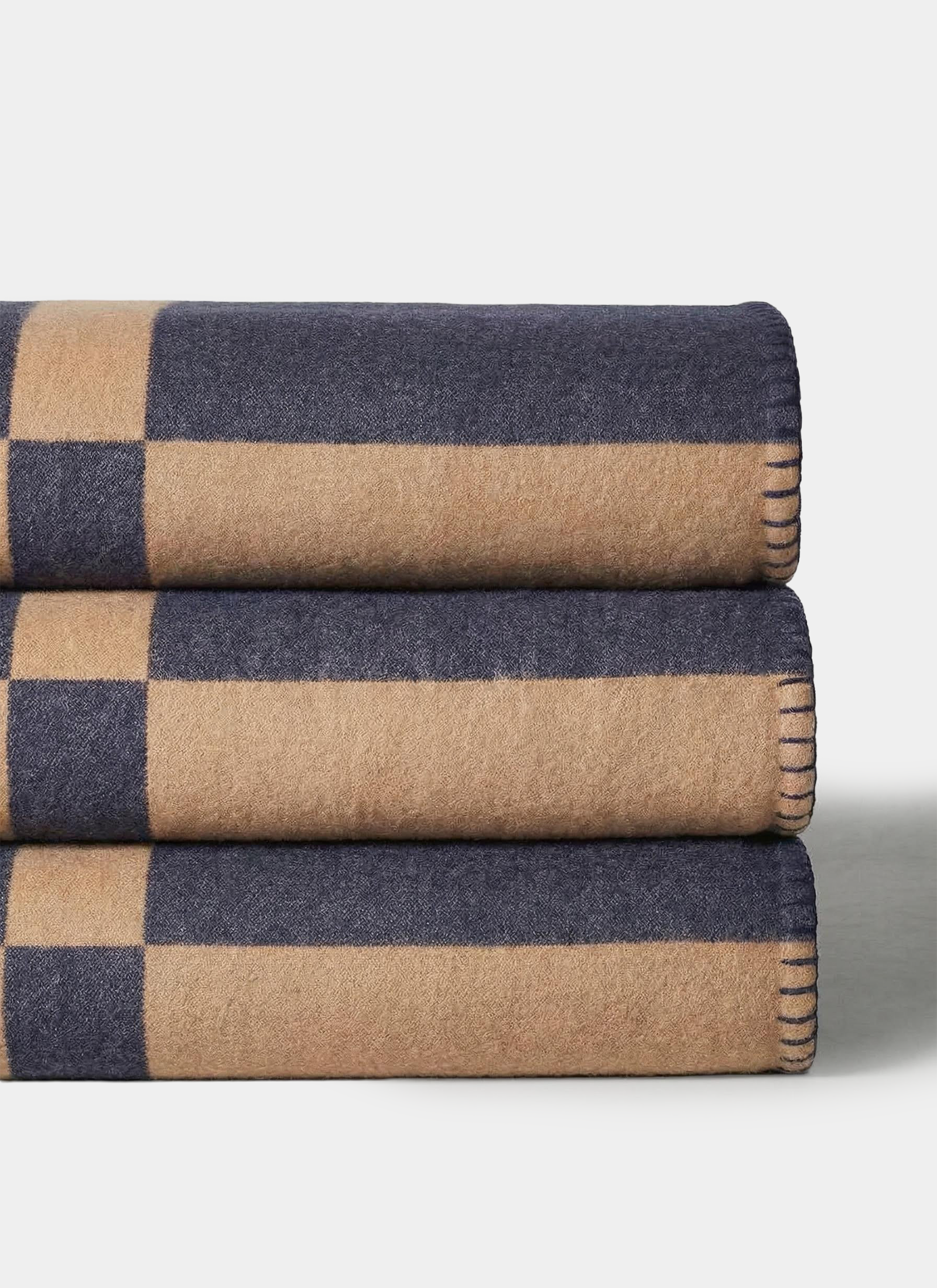 Oxford Camel Wool Blanket