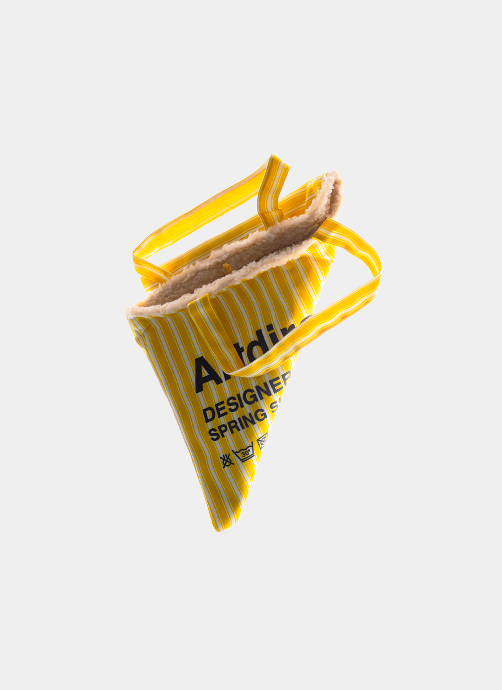 Art Director Yellow Striped Tote Bag