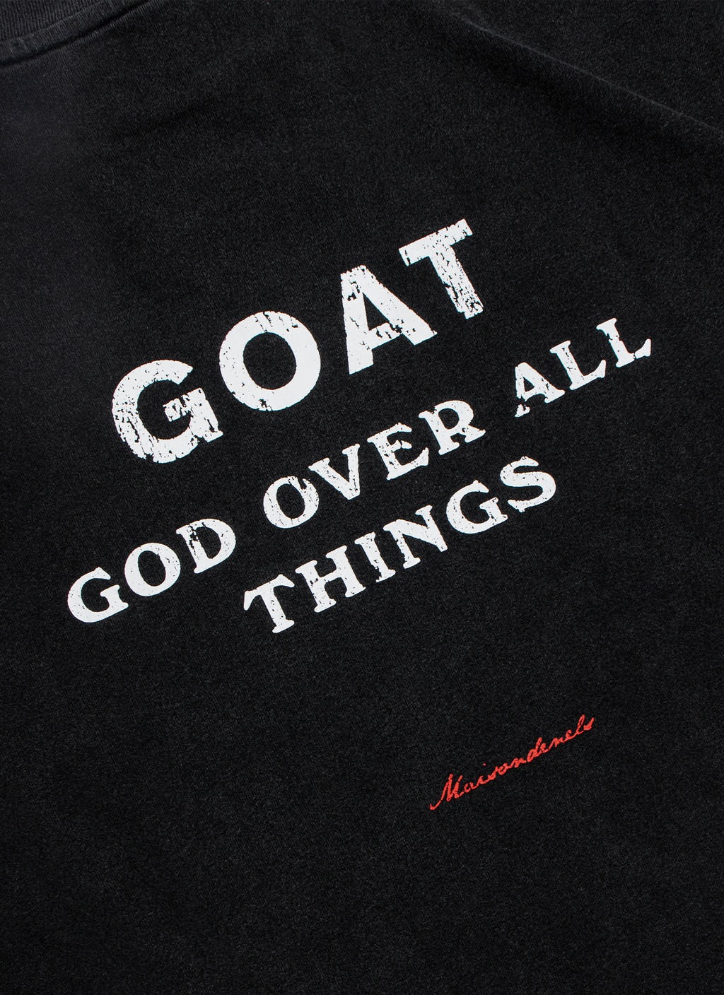 GOAT T-SHIRT GOD OVER ALL THINGS